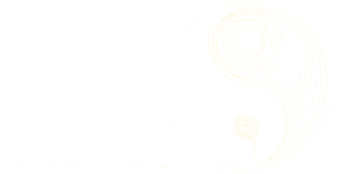 line art of a yin yang, the symbol of balance through celestial differences